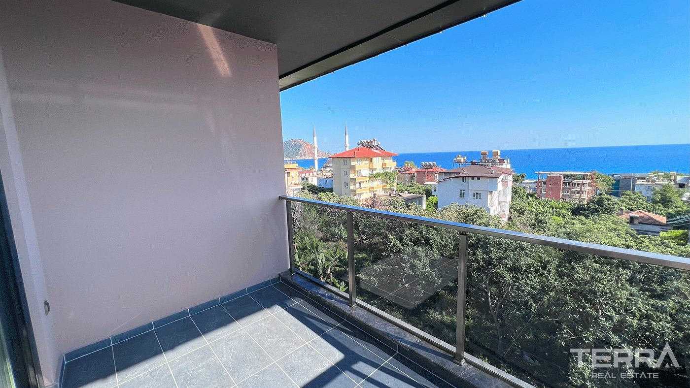 Alanya'da Merkezi Konumda Muhteşem Deniz Manzaralı Daireler - 97595
