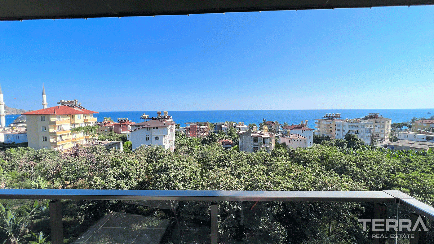 Alanya'da Merkezi Konumda Muhteşem Deniz Manzaralı Daireler - 97596