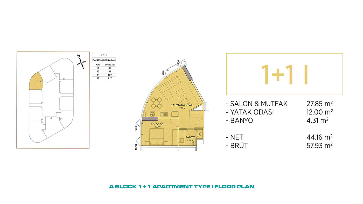 Exclusive Apartments in Kadıköy, İstanbul with Open City View - 64650