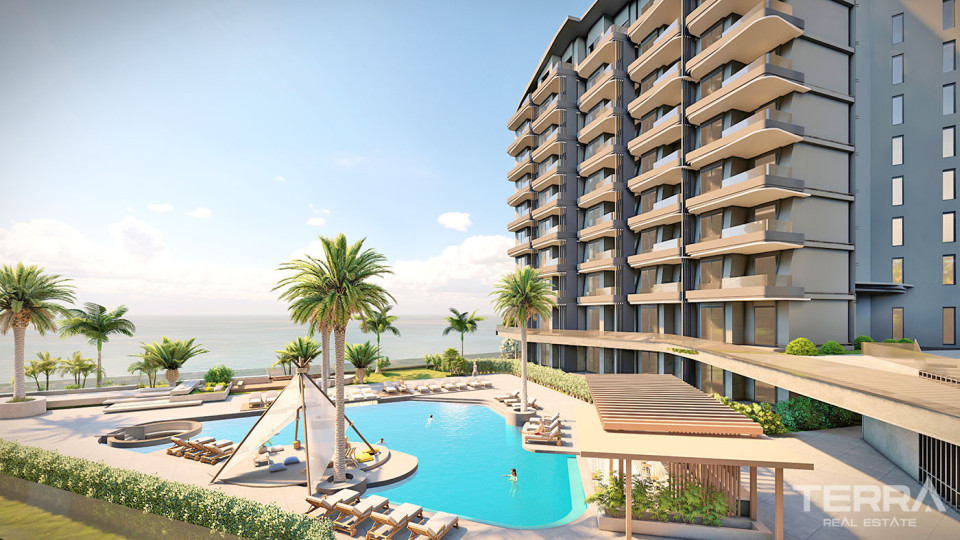 Sea View Alanya Flats in Okurcalar Close to Avsallar