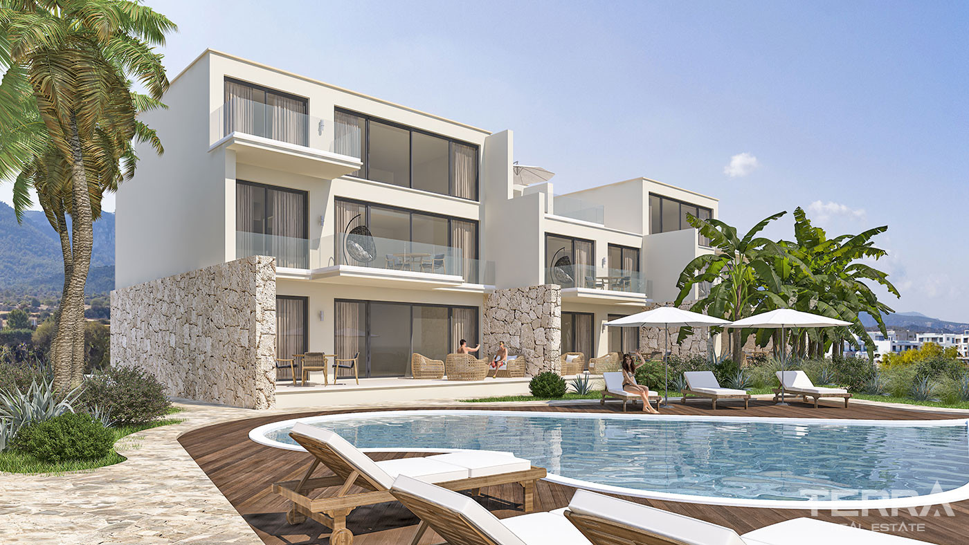 Seafront Apartments in Cyprus, Tatlısu with Joyful Social Amenities - 64999