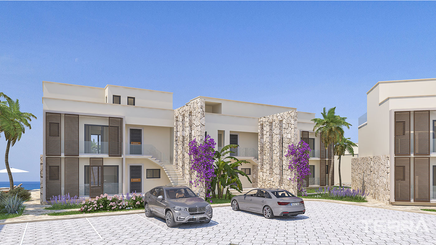 Seafront Apartments in Cyprus, Tatlısu with Joyful Social Amenities - 65000