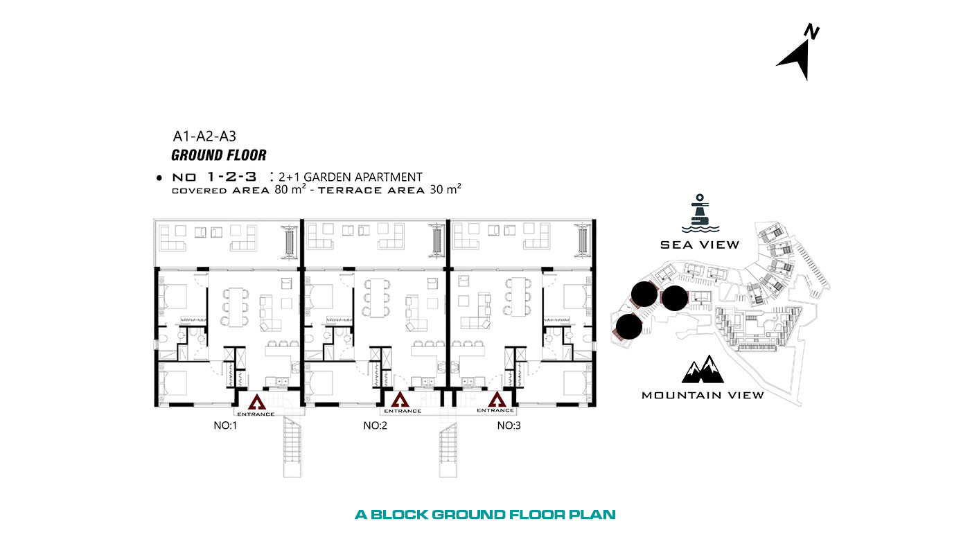 Seafront Apartments in Cyprus, Tatlısu with Joyful Social Amenities - 65031