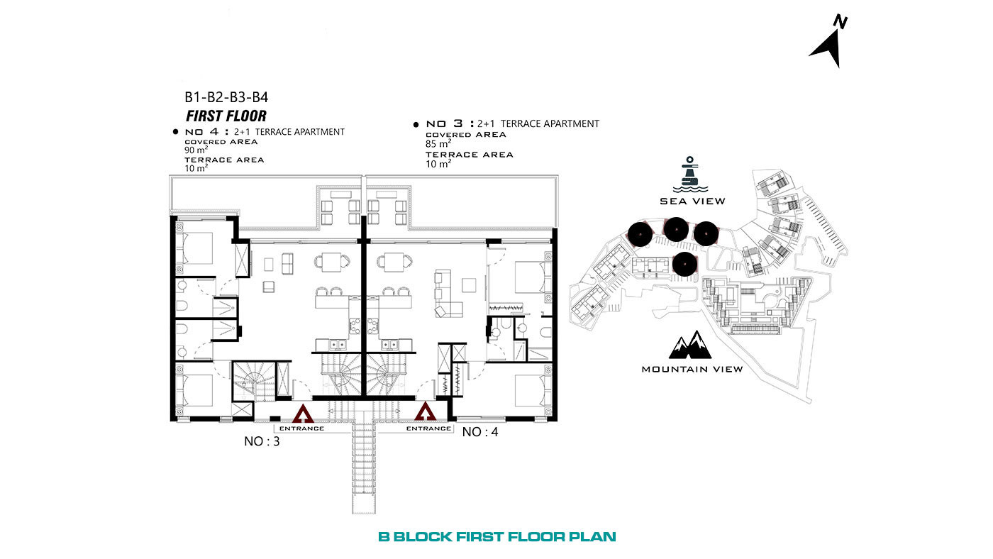 Seafront Apartments in Cyprus, Tatlısu with Joyful Social Amenities - 65033