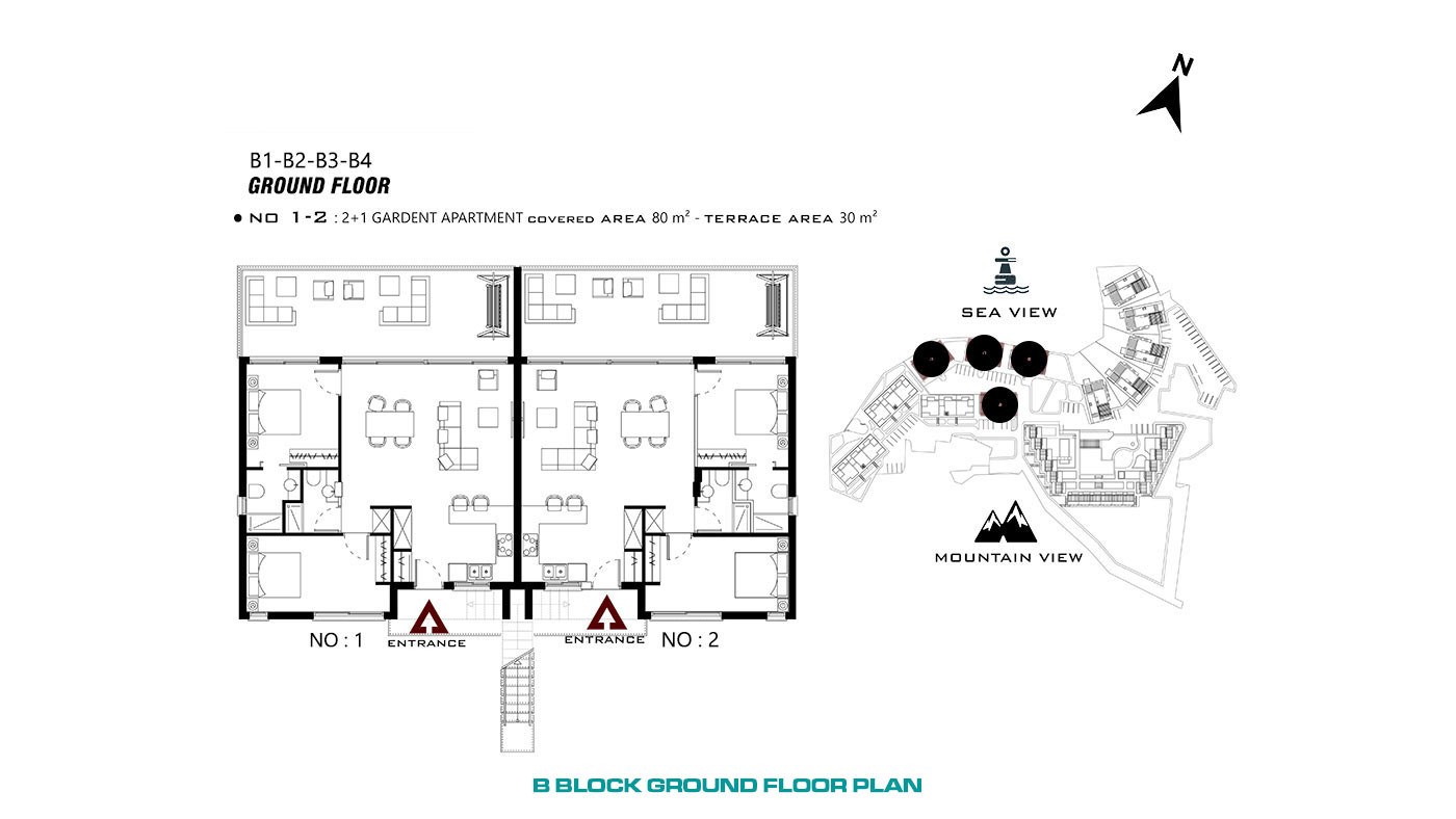Seafront Apartments in Cyprus, Tatlısu with Joyful Social Amenities - 65034