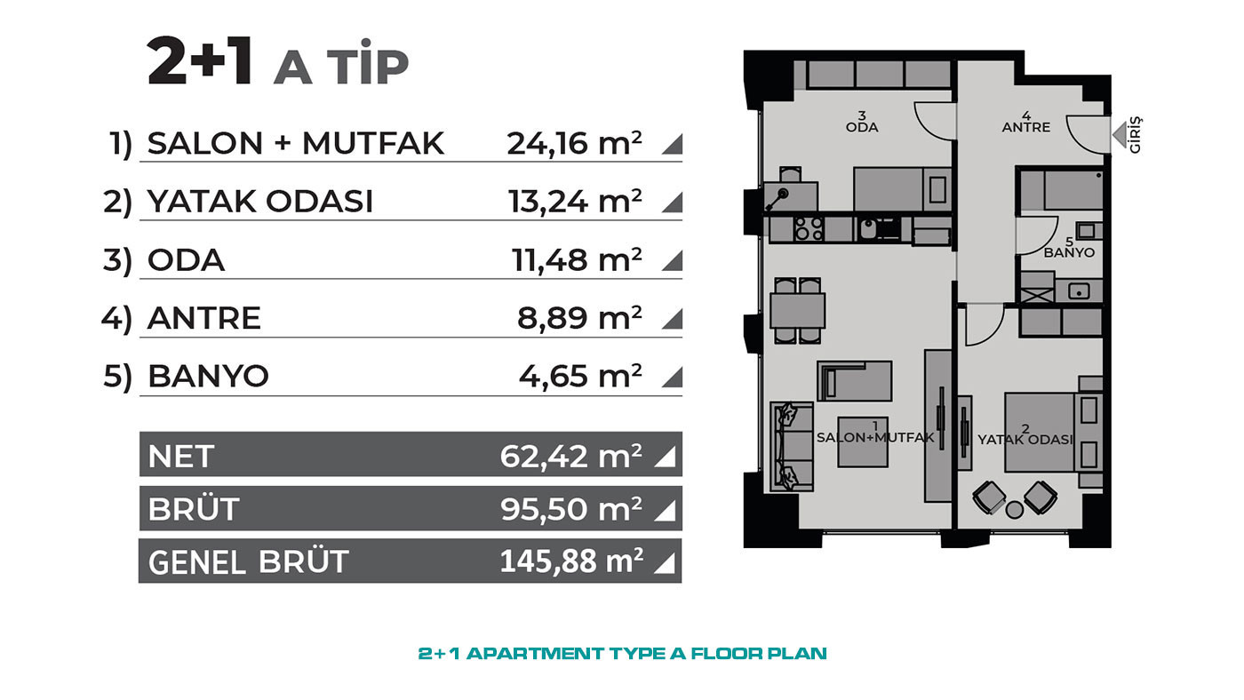 Investment Flats in Istanbul, Kadiköy with Proximity to Metro Stations - 64961