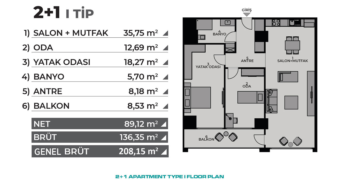 Investment Flats in Istanbul, Kadiköy with Proximity to Metro Stations - 64969