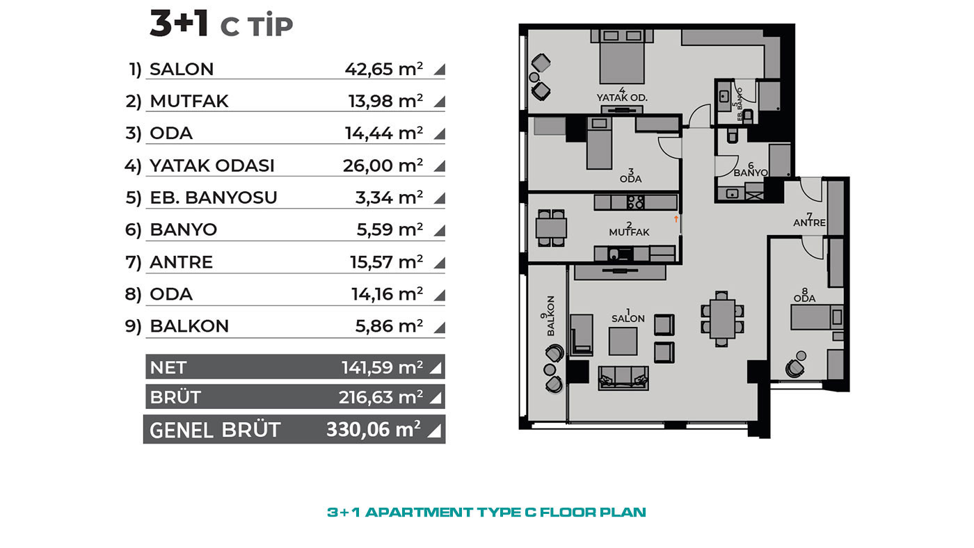 Investment Flats in Istanbul, Kadiköy with Proximity to Metro Stations - 64974