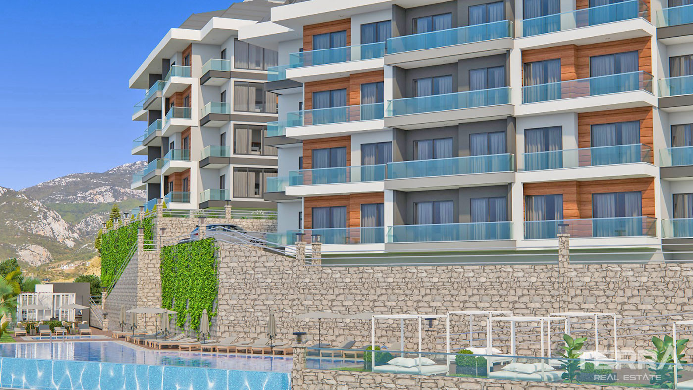 Sea View Apartments in Kargıcak, Alanya with 5-star Hotel Amenities - 65134