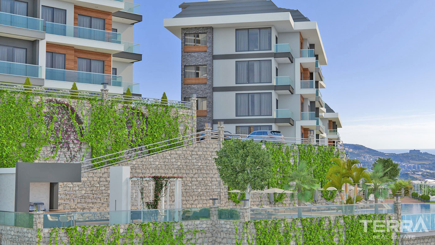 Sea View Apartments in Kargıcak, Alanya with 5-star Hotel Amenities - 65137