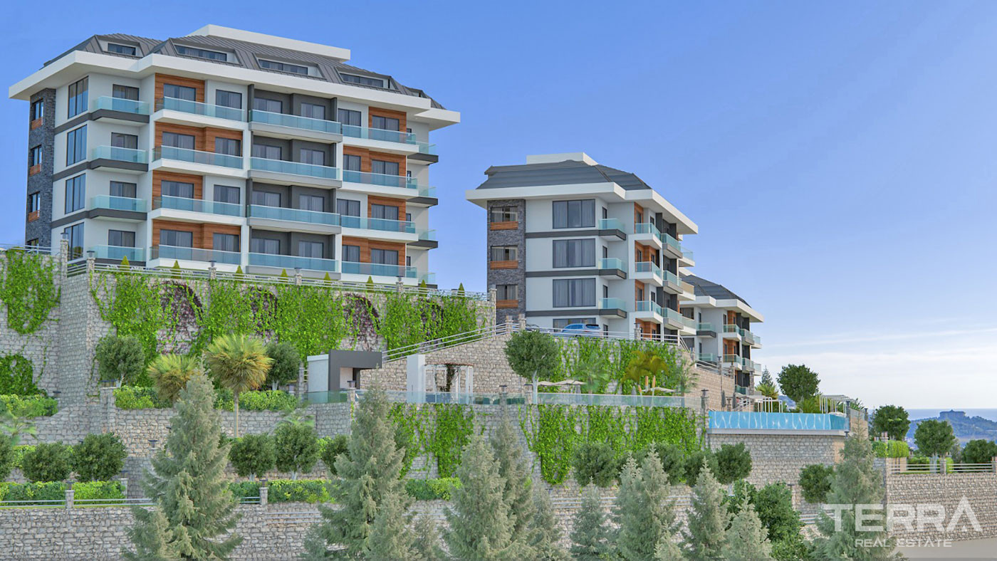 Sea View Apartments in Kargıcak, Alanya with 5-star Hotel Amenities - 65140