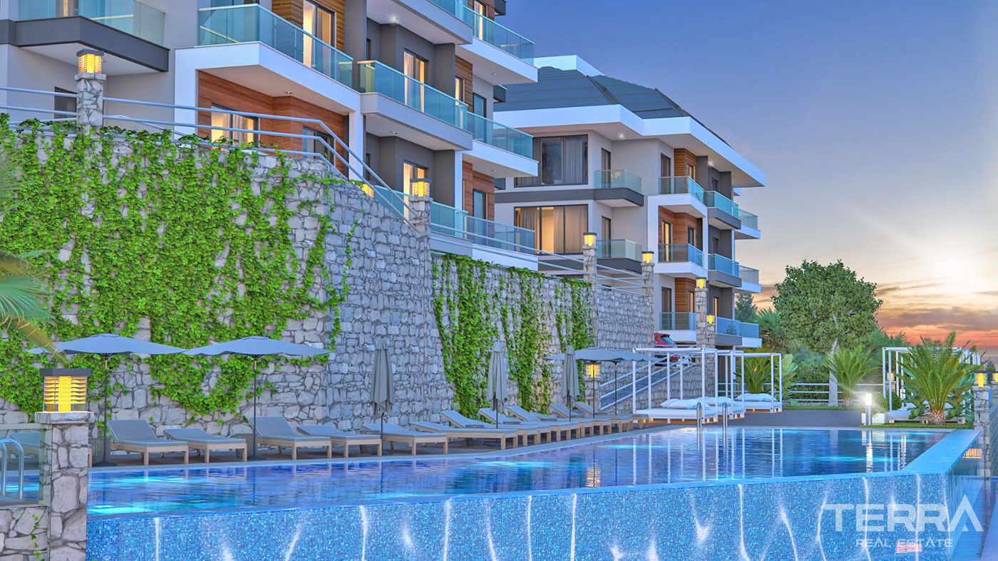 Sea View Apartments in Kargıcak, Alanya with 5-star Hotel Amenities - 65145