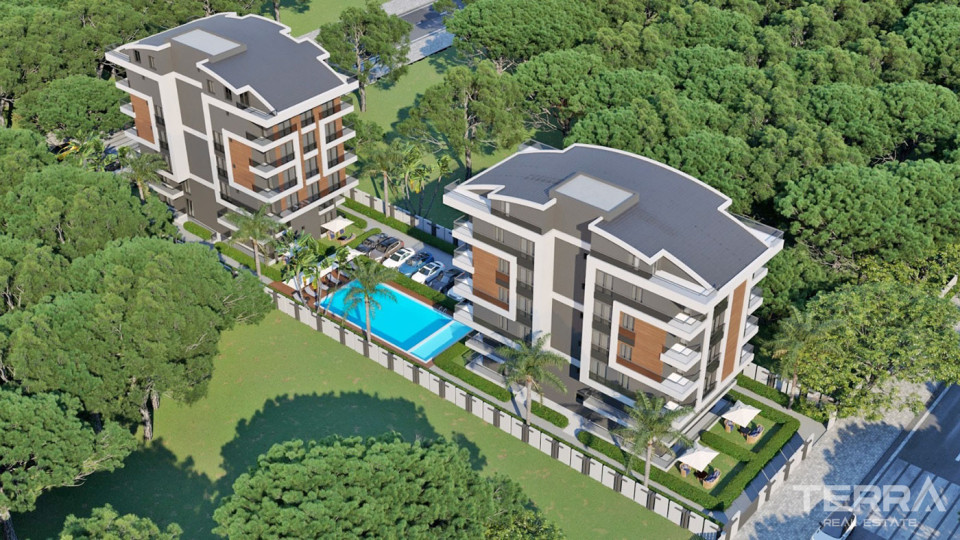 Antalya Apartments Surrounded by Peaceful Environment in  Konyaaltı