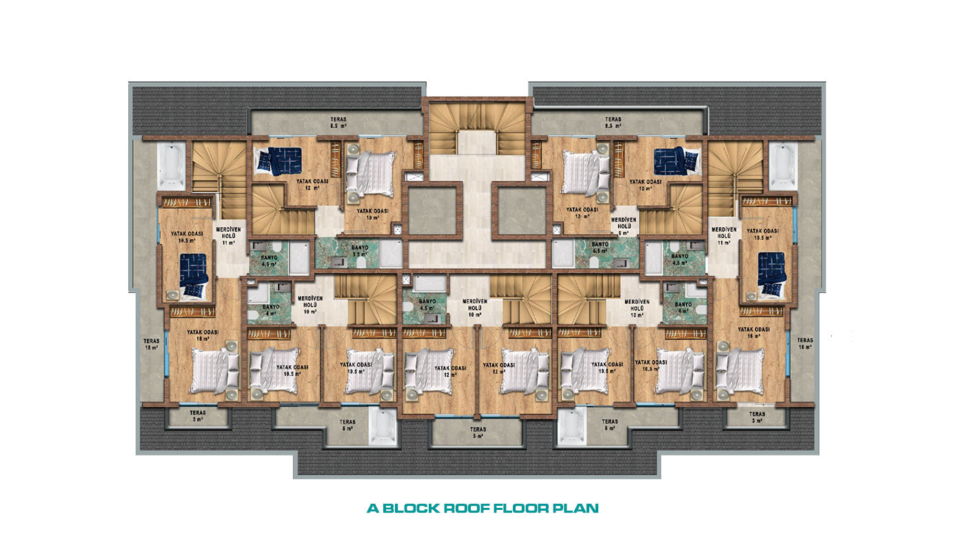 Elegantly Designed Flats in Türkler, Alanya with Panoramic Sea View - 65464