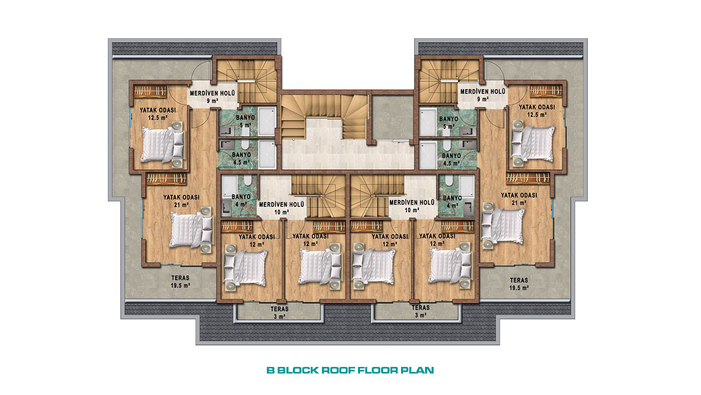 Elegantly Designed Flats in Türkler, Alanya with Panoramic Sea View - 65467