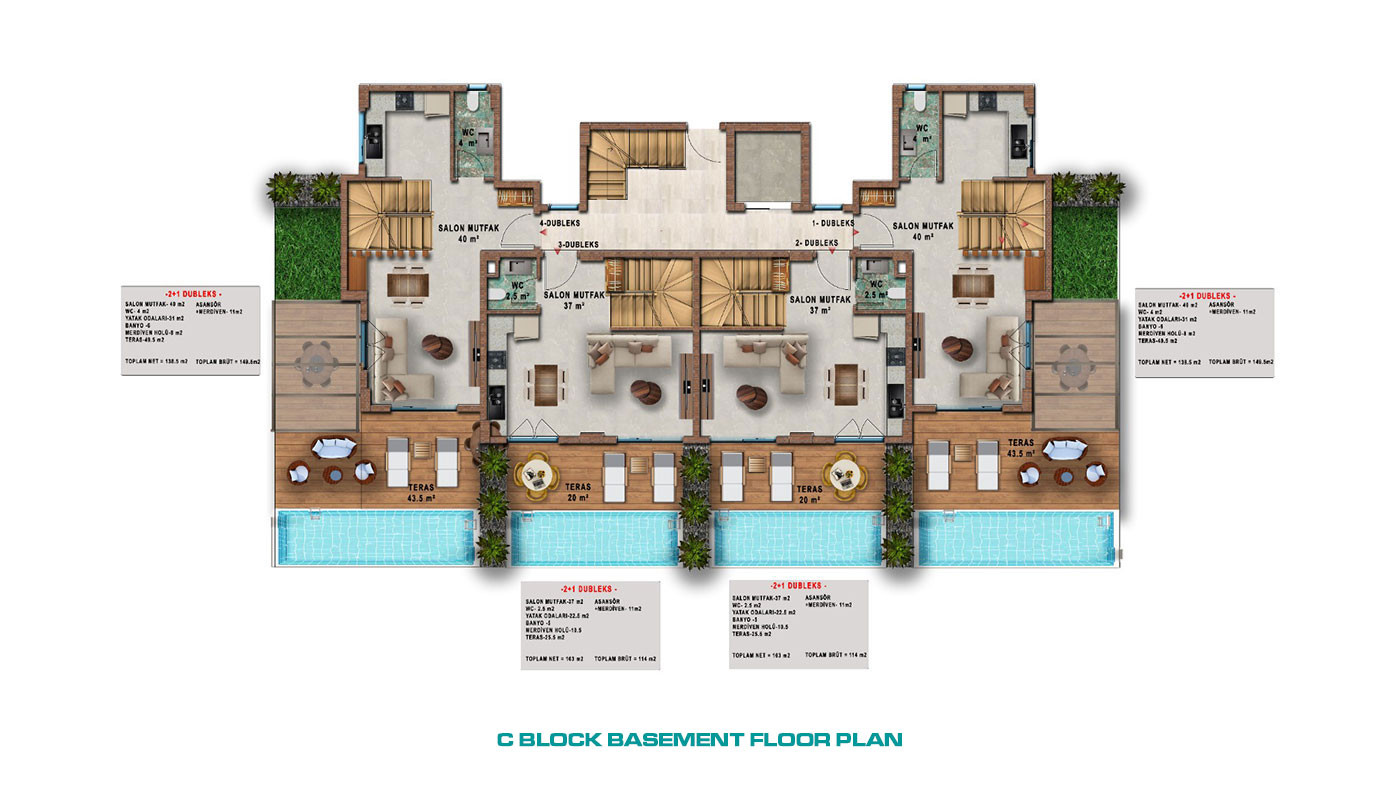 Elegantly Designed Flats in Türkler, Alanya with Panoramic Sea View - 65471