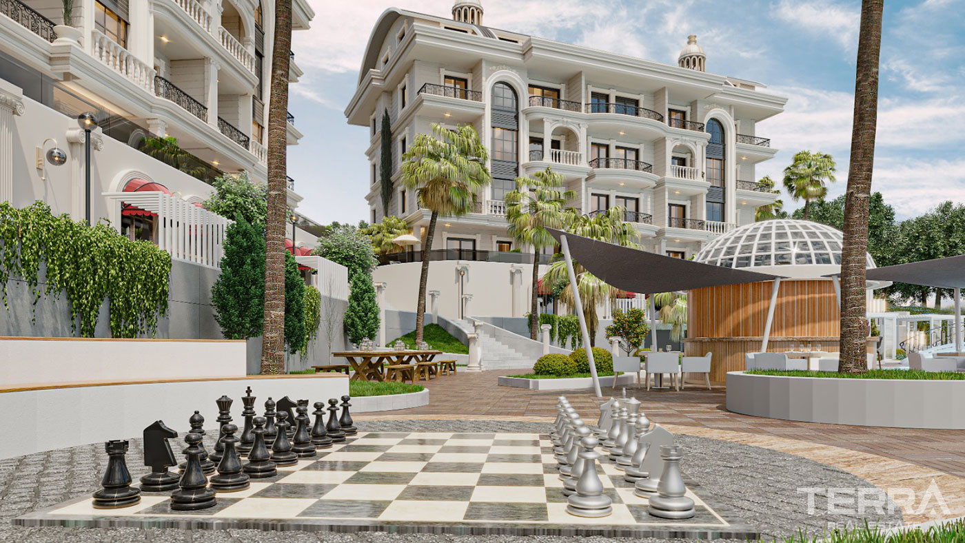 Elegantly Designed Flats in Türkler, Alanya with Panoramic Sea View - 94752