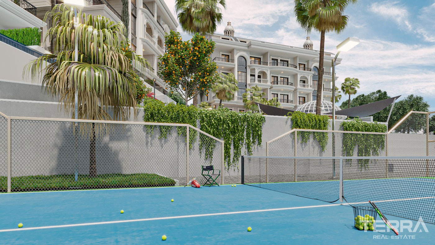 Elegantly Designed Flats in Türkler, Alanya with Panoramic Sea View - 94753