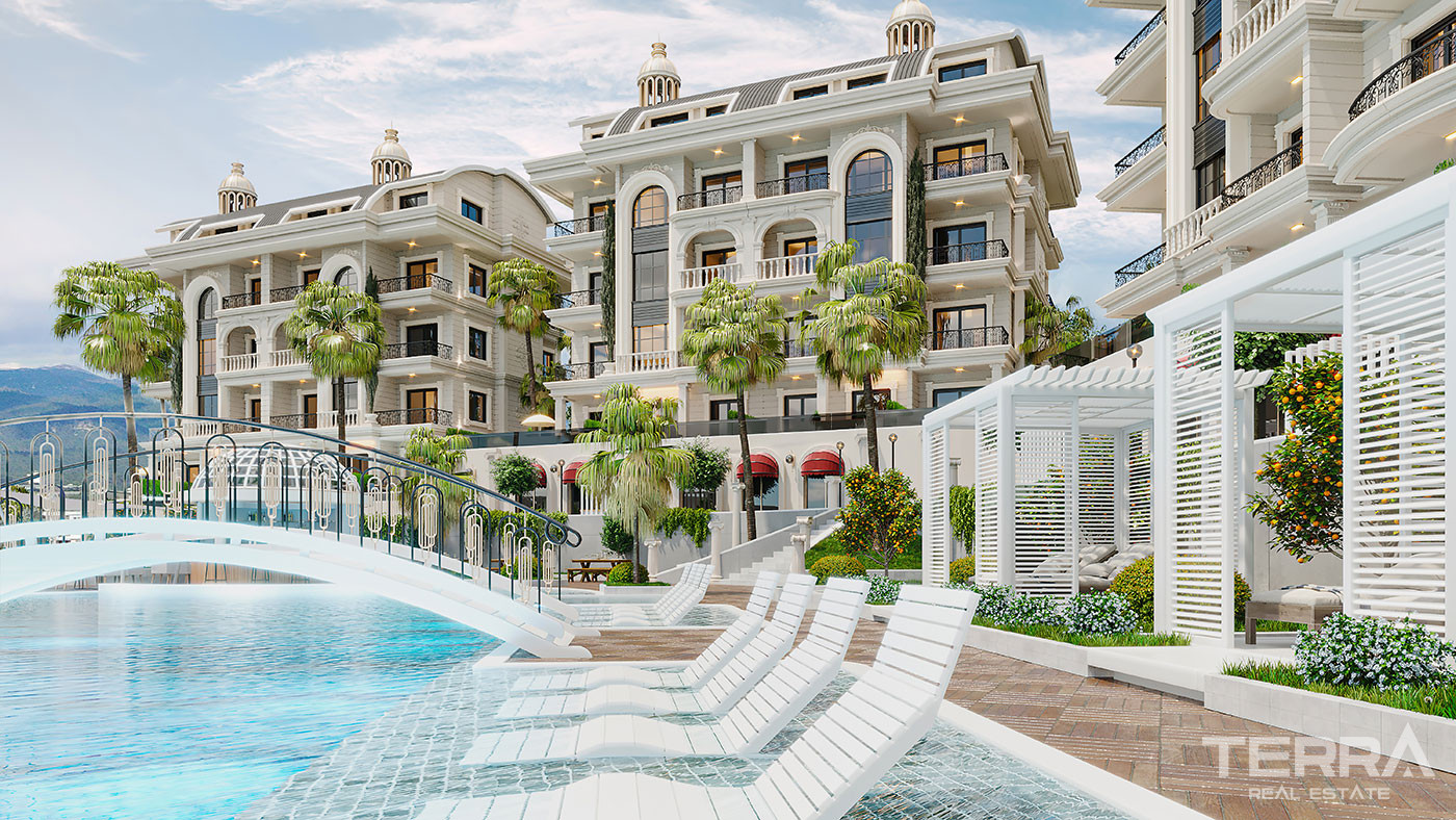 Elegantly Designed Flats in Türkler, Alanya with Panoramic Sea View - 94754