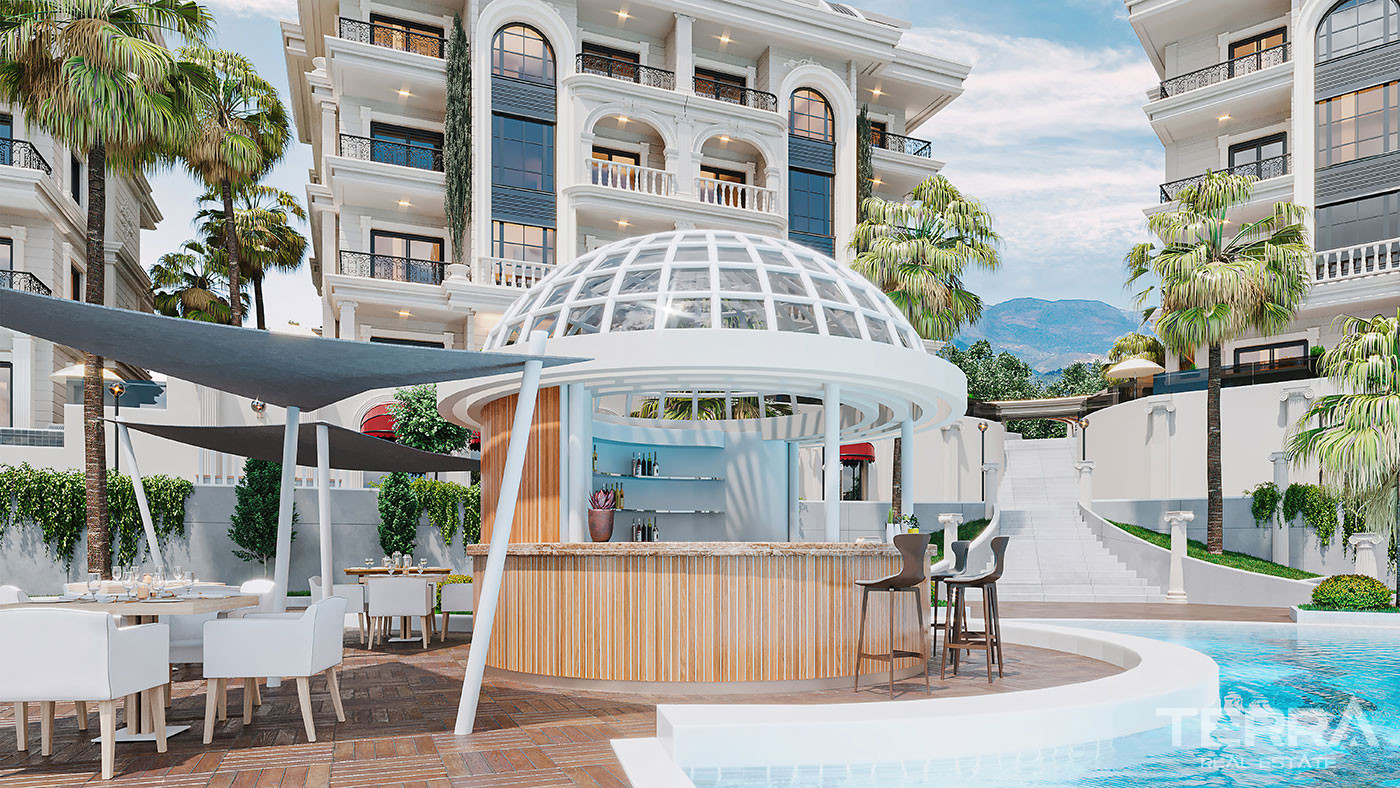 Elegantly Designed Flats in Türkler, Alanya with Panoramic Sea View - 94758