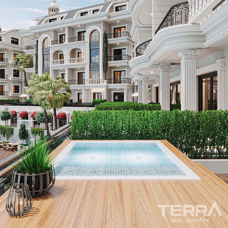 Elegantly Designed Flats in Türkler, Alanya with Panoramic Sea View - 94759