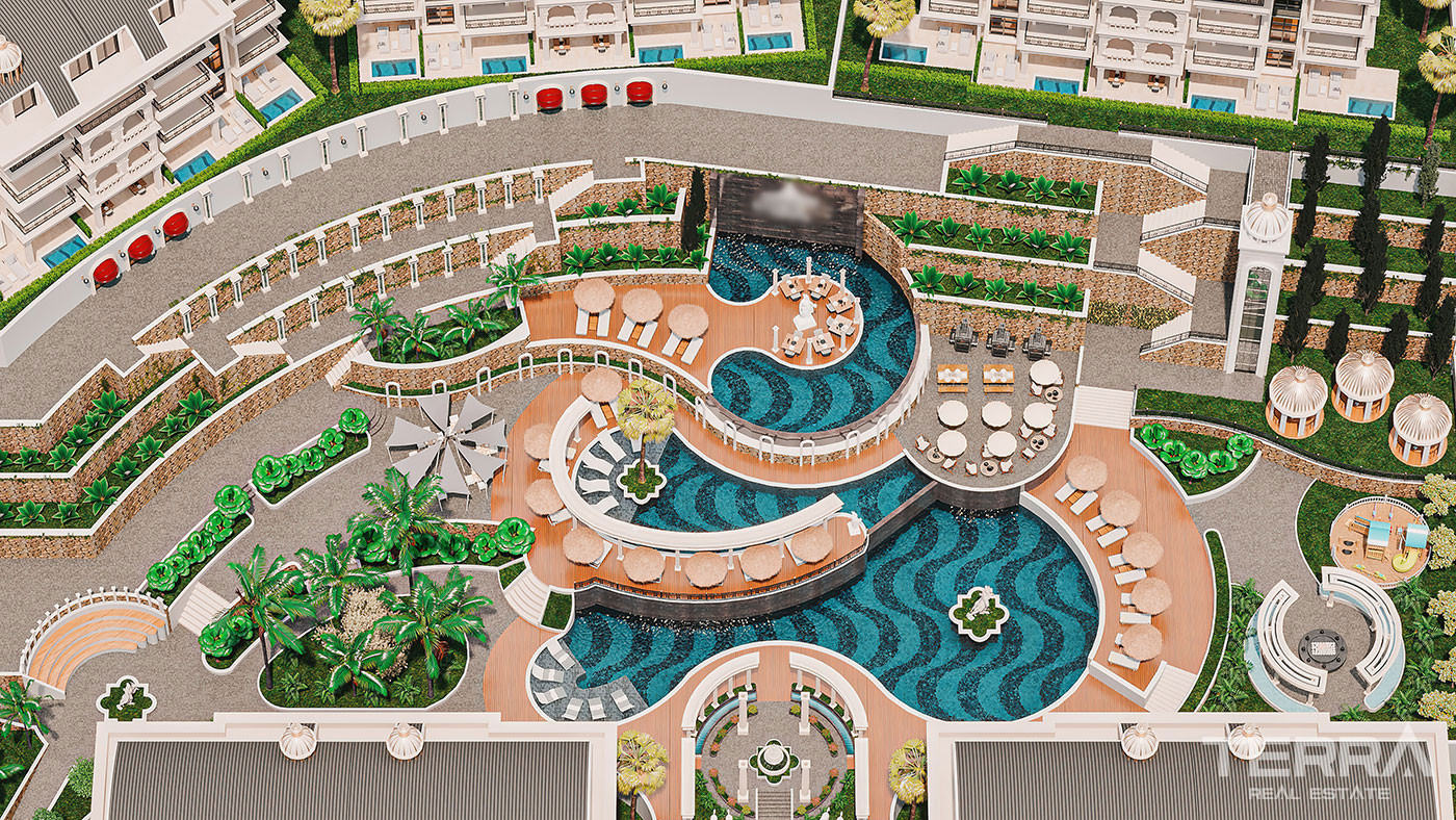 Elegantly Designed Flats in Türkler, Alanya with Panoramic Sea View - 94761