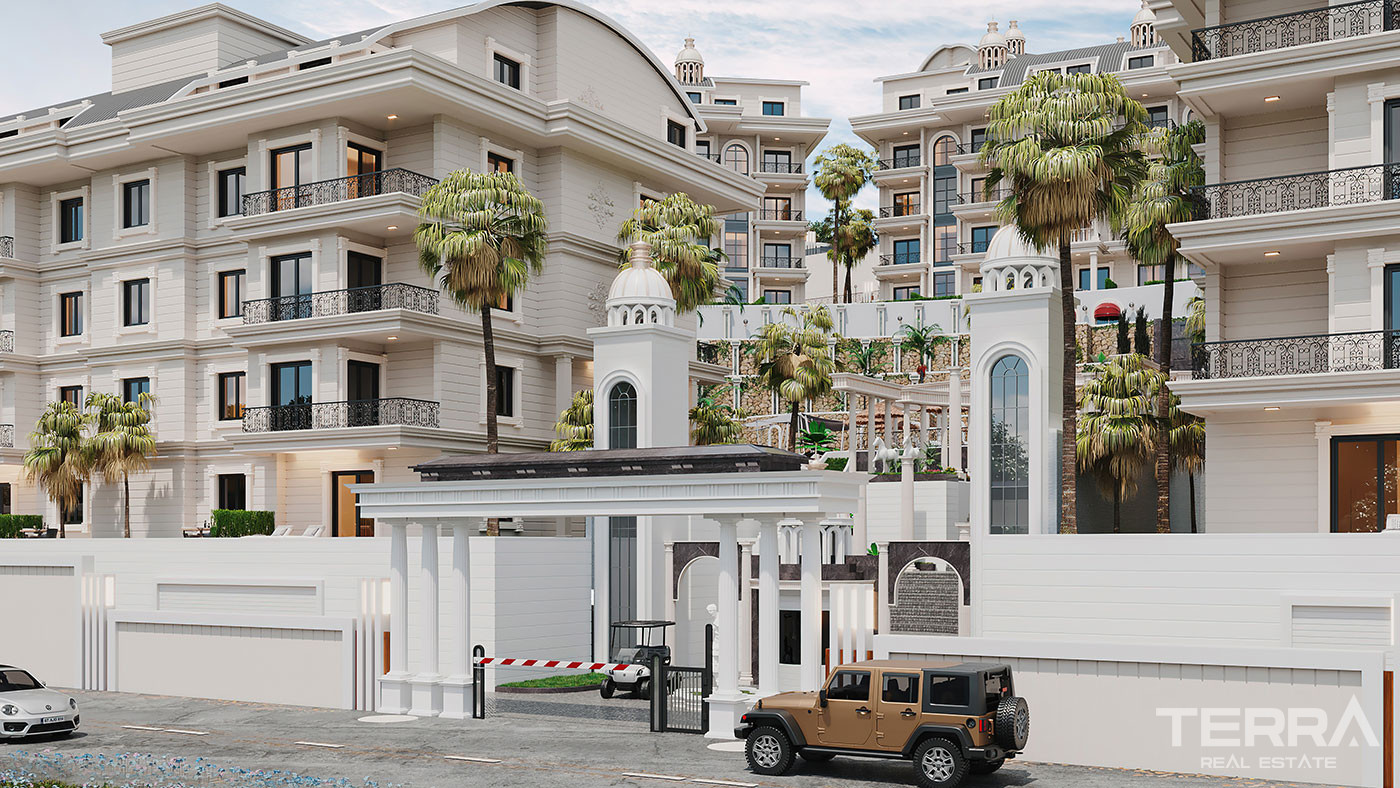Elegantly Designed Flats in Türkler, Alanya with Panoramic Sea View - 94765