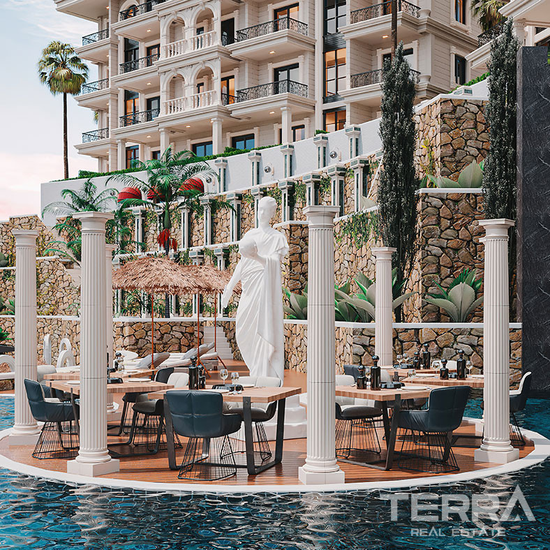 Elegantly Designed Flats in Türkler, Alanya with Panoramic Sea View - 94766