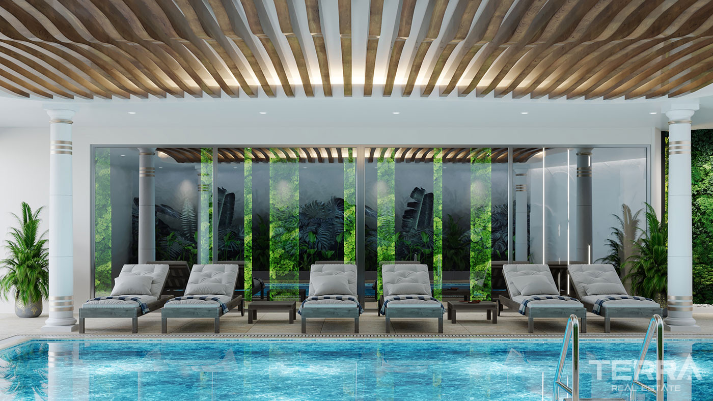 Elegantly Designed Flats in Türkler, Alanya with Panoramic Sea View - 94774