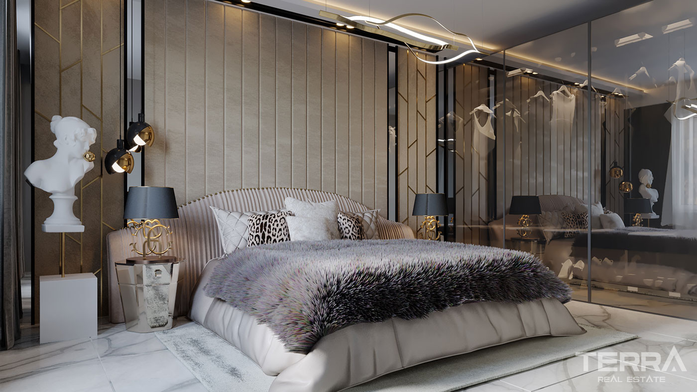 Elegantly Designed Flats in Türkler, Alanya with Panoramic Sea View - 94791