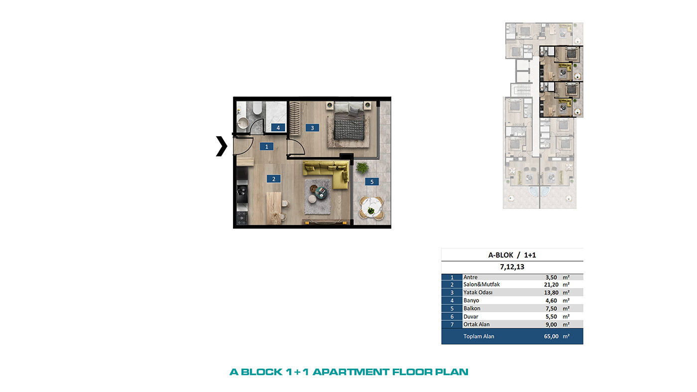 Seafront Apartments in Kargıcak, Alanya within an Exclusive Complex - 65528