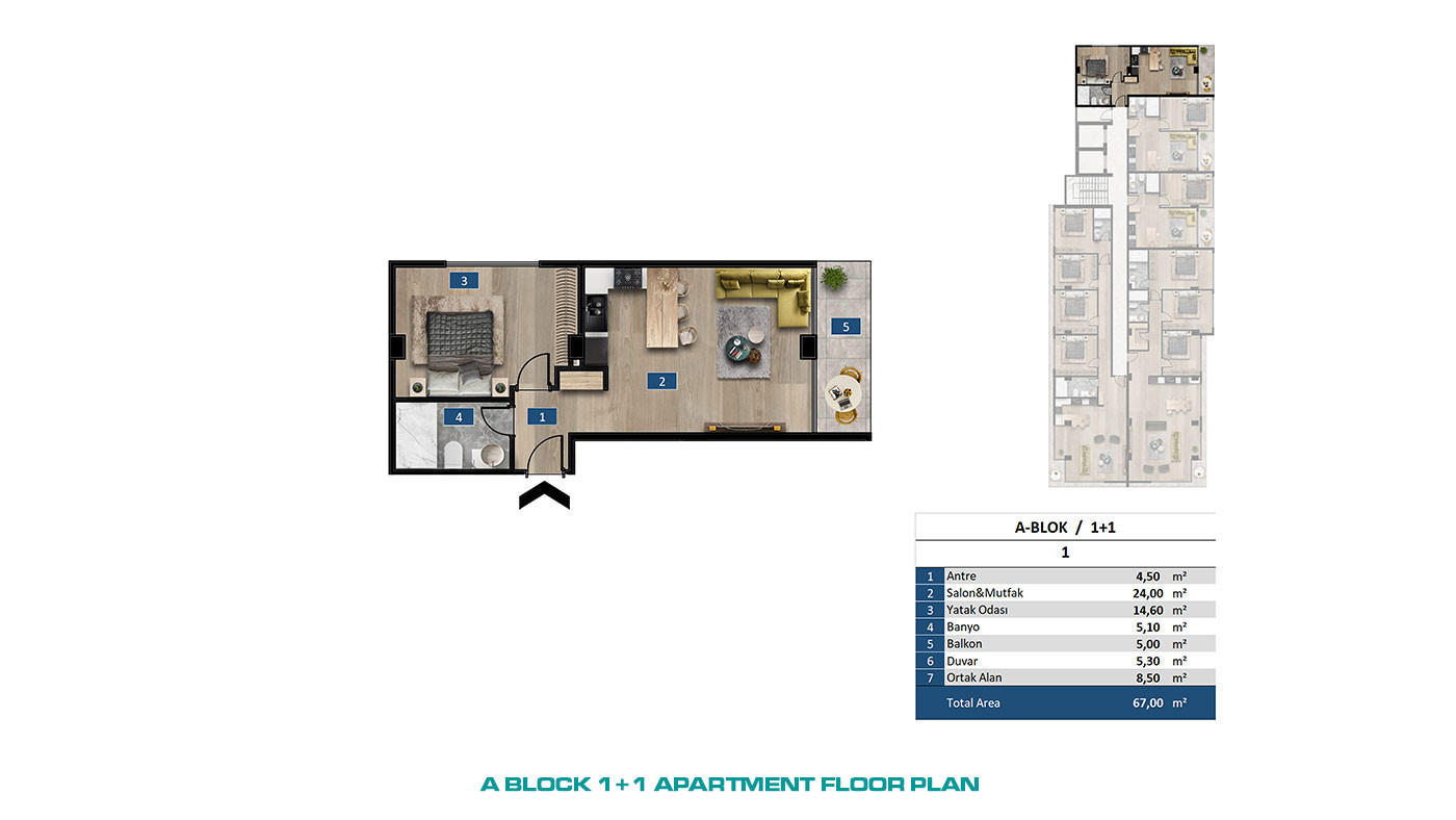 Seafront Apartments in Kargıcak, Alanya within an Exclusive Complex - 65529