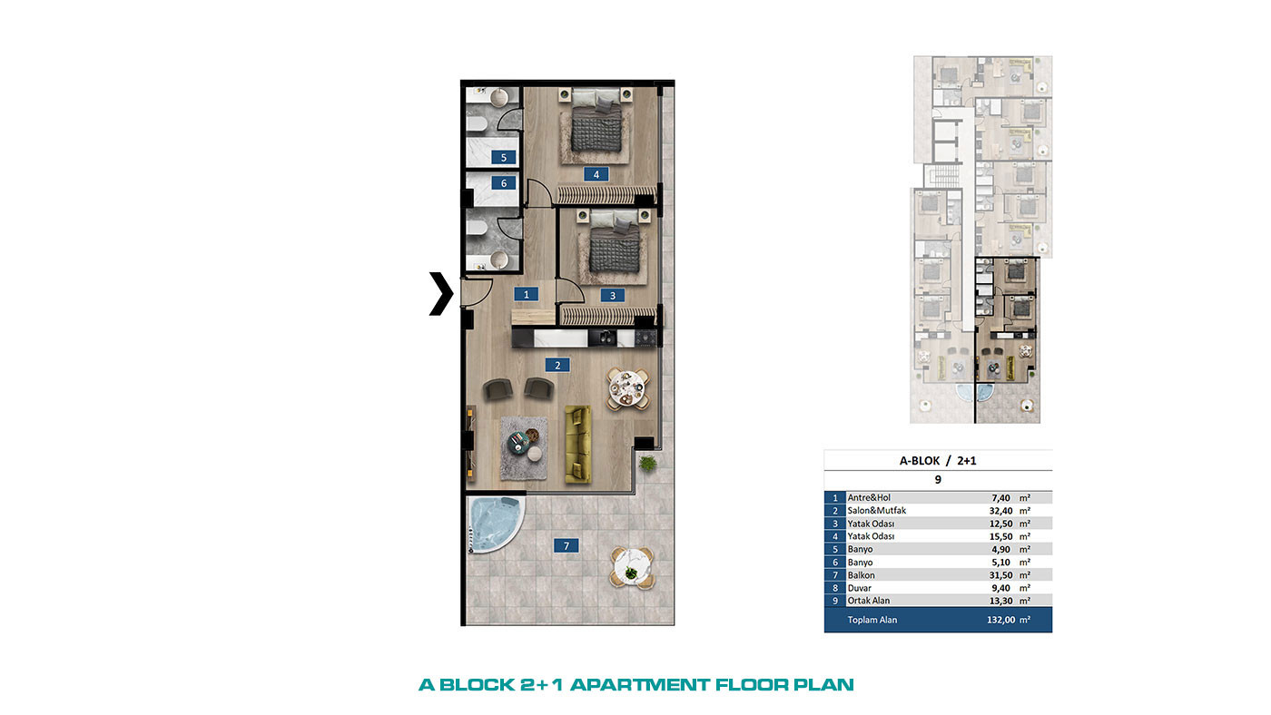 Seafront Apartments in Kargıcak, Alanya within an Exclusive Complex - 65535