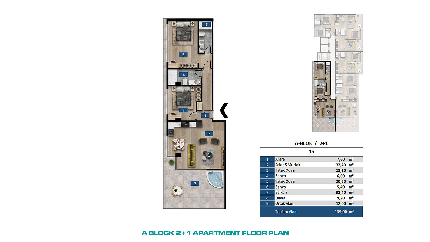 Seafront Apartments in Kargıcak, Alanya within an Exclusive Complex - 65539