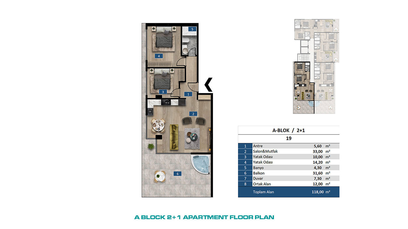 Seafront Apartments in Kargıcak, Alanya within an Exclusive Complex - 65543