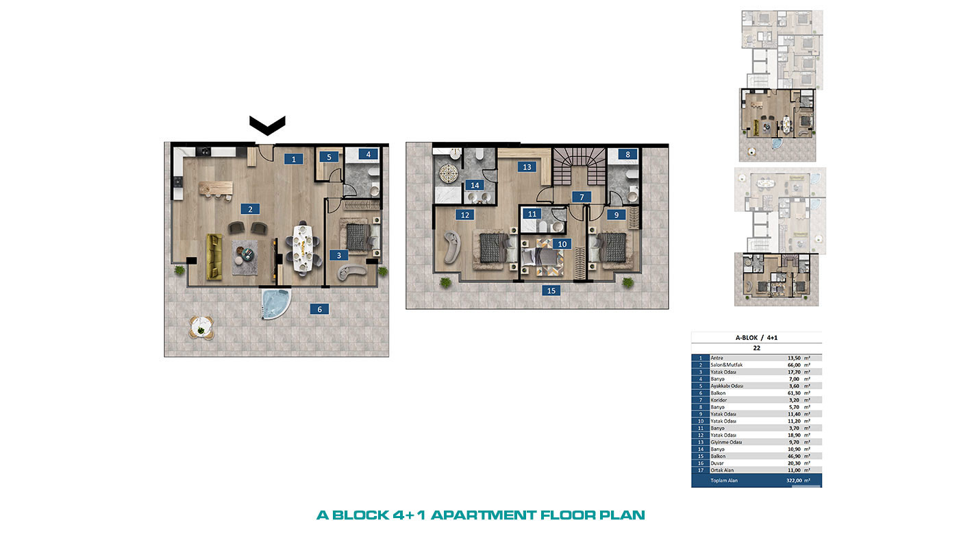Seafront Apartments in Kargıcak, Alanya within an Exclusive Complex - 65546