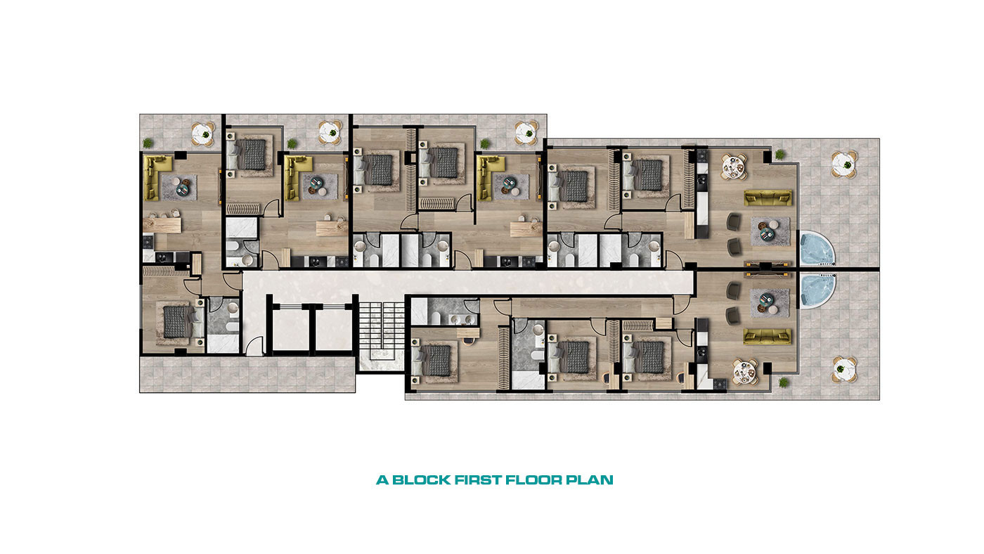 Seafront Apartments in Kargıcak, Alanya within an Exclusive Complex - 65595