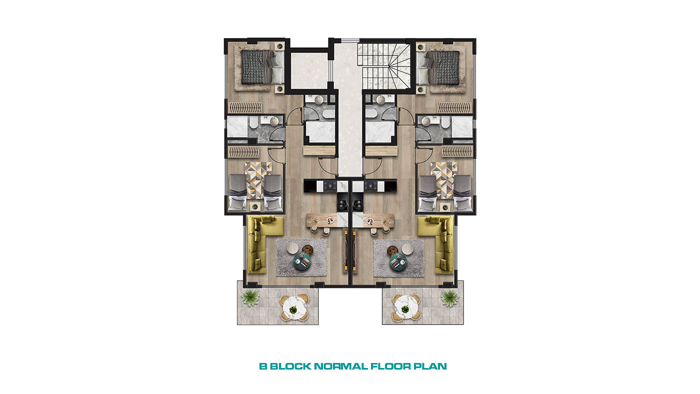 Seafront Apartments in Kargıcak, Alanya within an Exclusive Complex - 65603