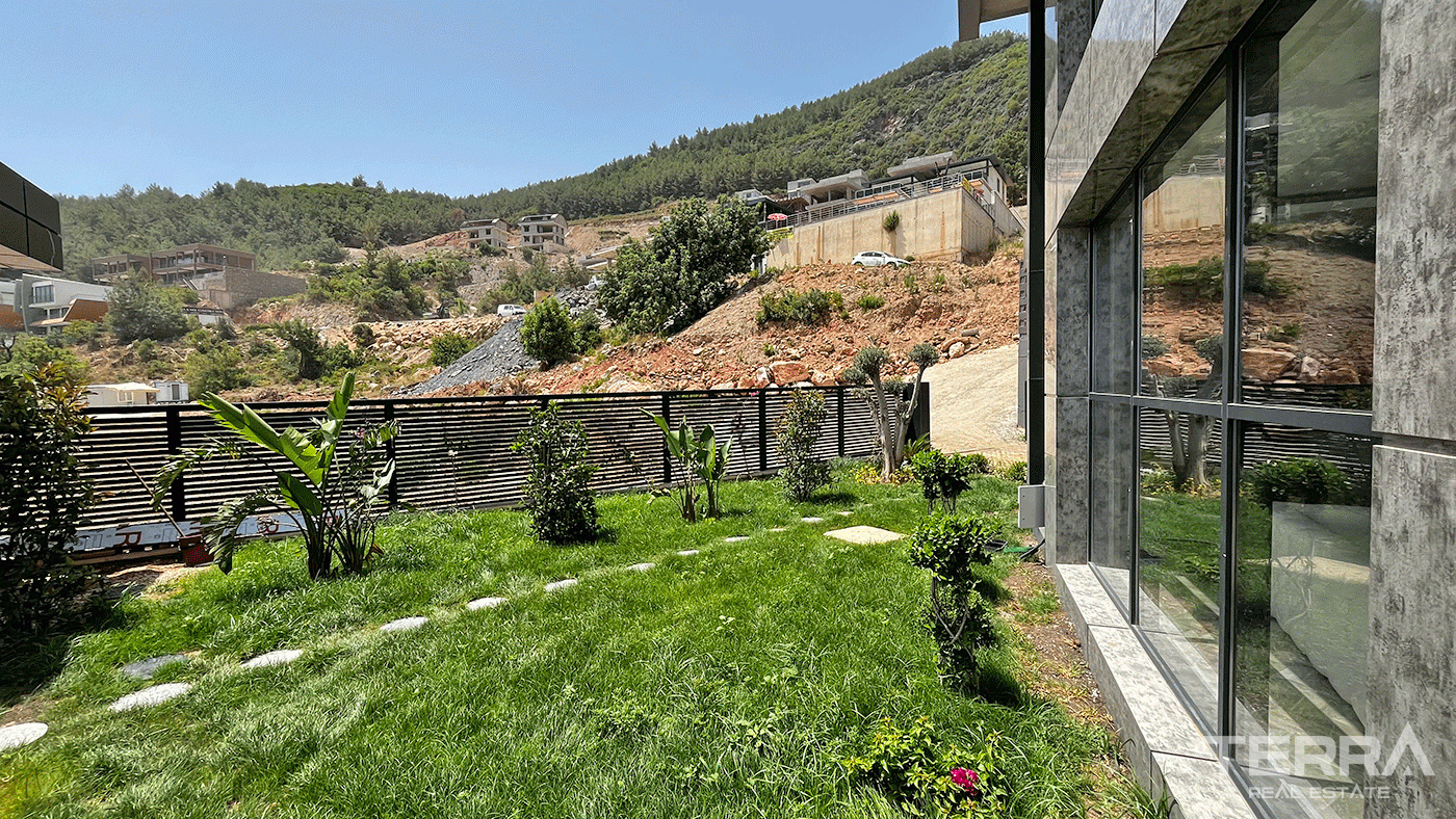 Modern Furnished Villas in Tepe, Alanya with Sea and Castle Views - 97420