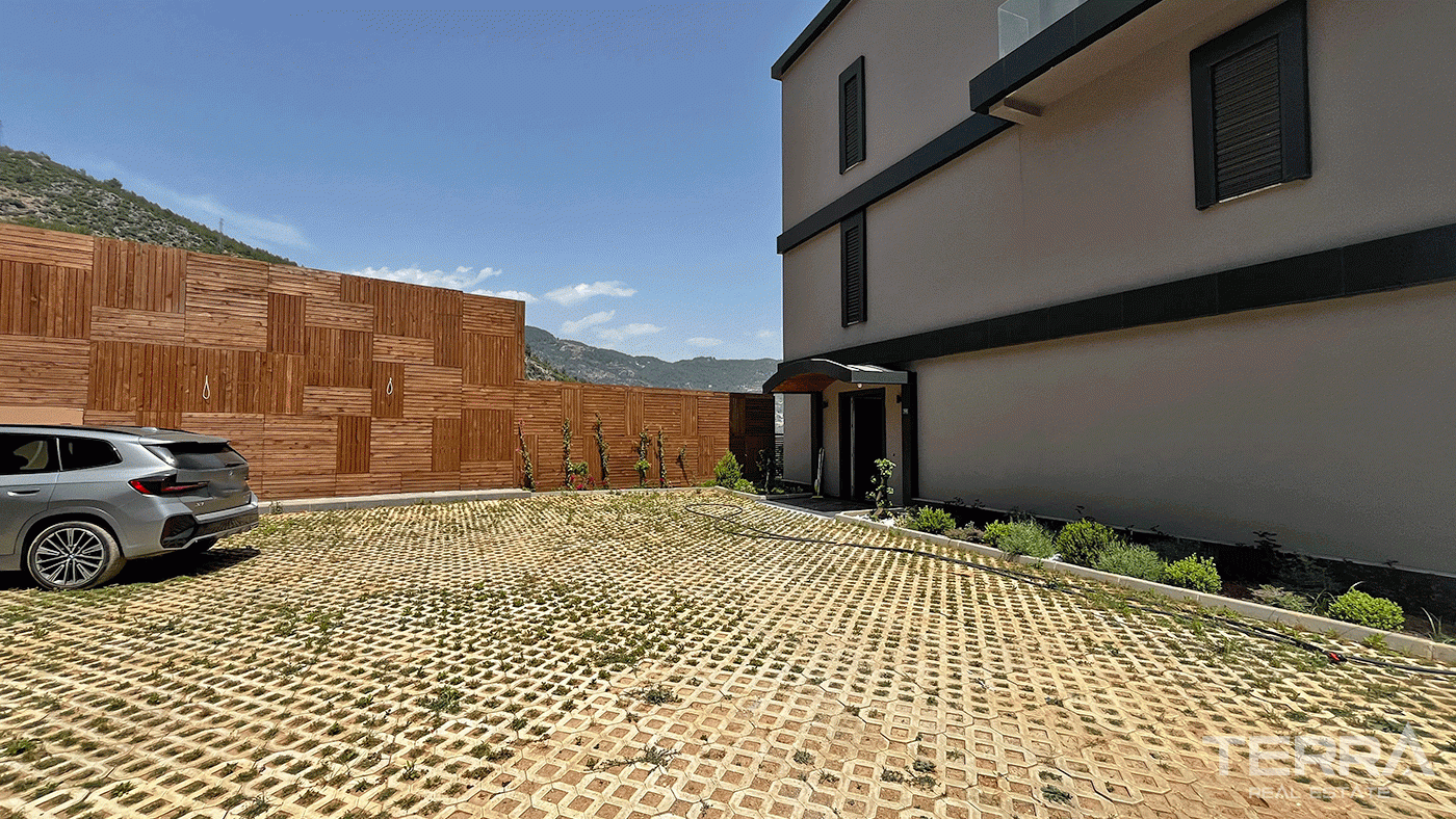 Modern Furnished Villas in Tepe, Alanya with Sea and Castle Views - 97423