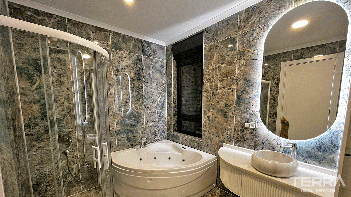Modern Furnished Villas in Tepe, Alanya with Sea and Castle Views - 97438