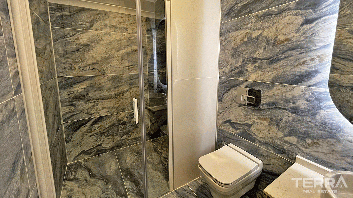 Modern Furnished Villas in Tepe, Alanya with Sea and Castle Views - 97445