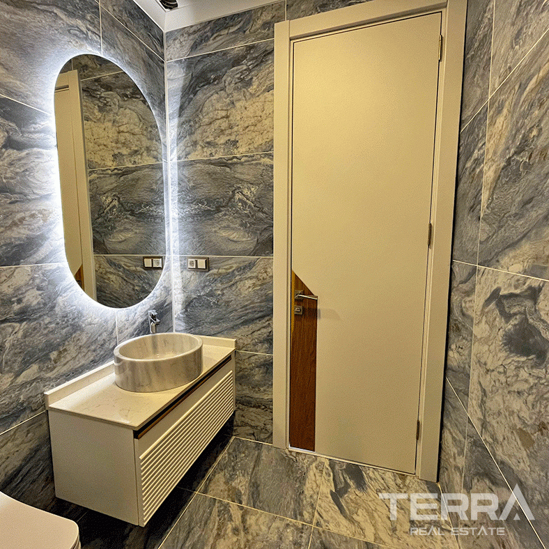 Modern Furnished Villas in Tepe, Alanya with Sea and Castle Views - 97446