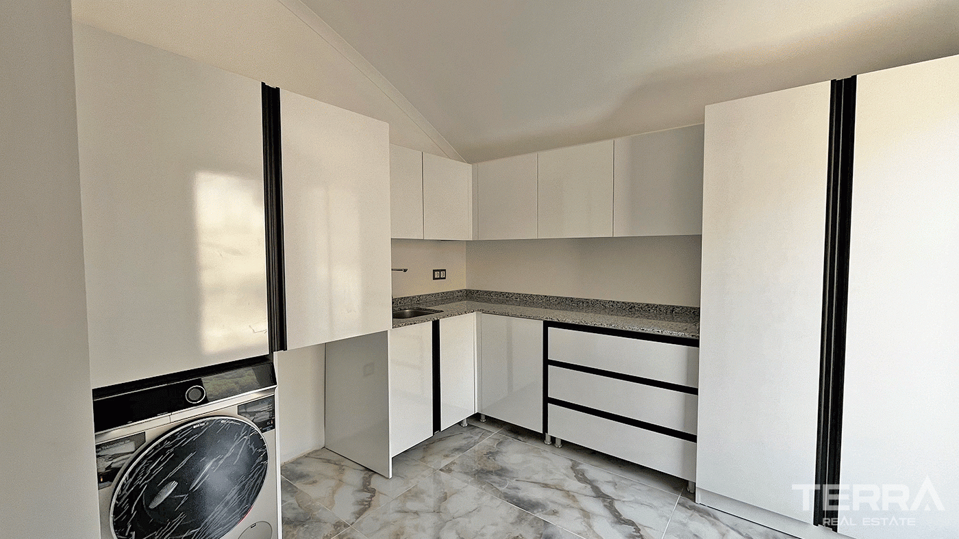 Modern Furnished Villas in Tepe, Alanya with Sea and Castle Views - 97447