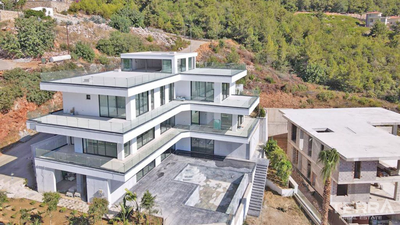 Panoramic Sea View Villa in Bektaş, Alanya with Private Infinity Pool - 69940