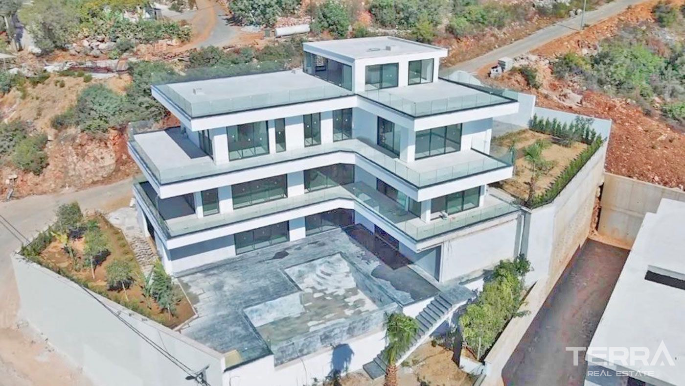 Panoramic Sea View Villa in Bektaş, Alanya with Private Infinity Pool - 69941