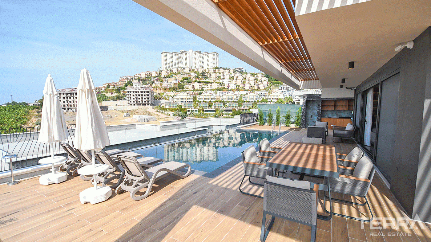 Luxury Design Private Villas in Kargıcak, Alanya with Sea View - 97866