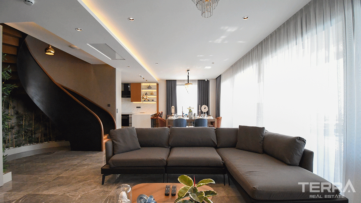 Luxury Design Private Villas in Kargıcak, Alanya with Sea View - 97869