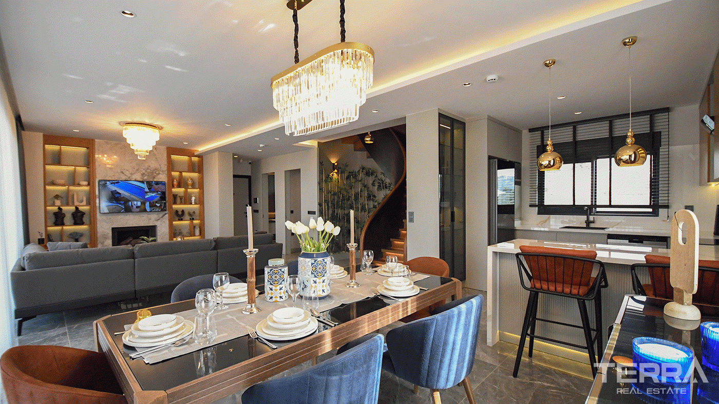 Luxury Design Private Villas in Kargıcak, Alanya with Sea View - 97871