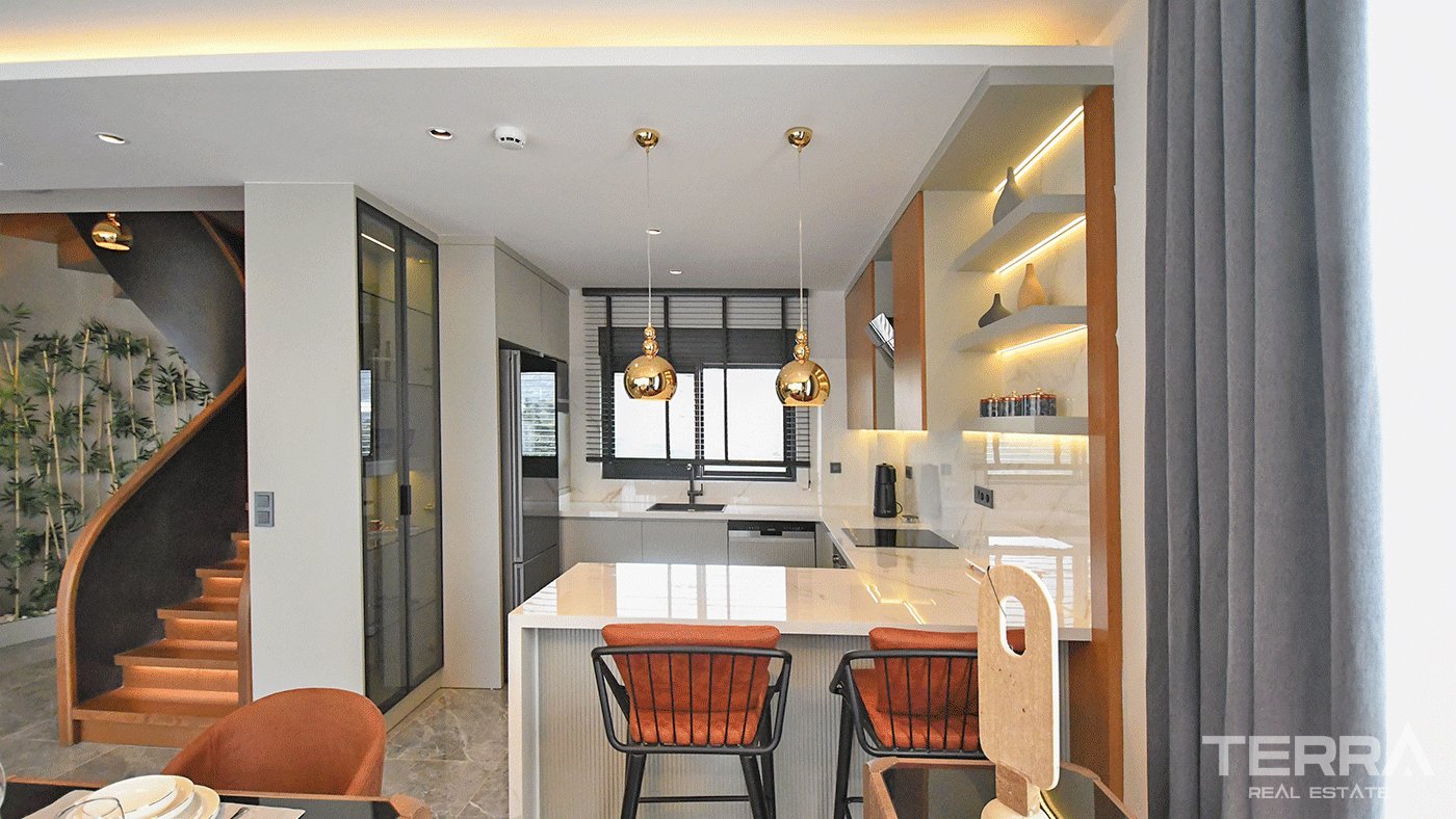 Luxury Design Private Villas in Kargıcak, Alanya with Sea View - 97888